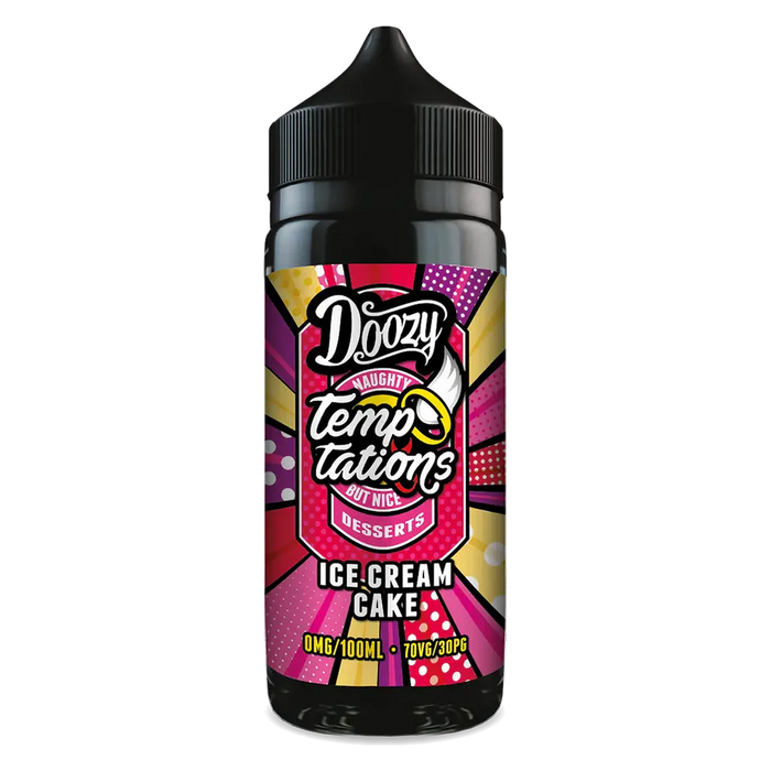 Doozy Vape Temptations Ice Cream Cake 100ml Shortfill E-Liquid