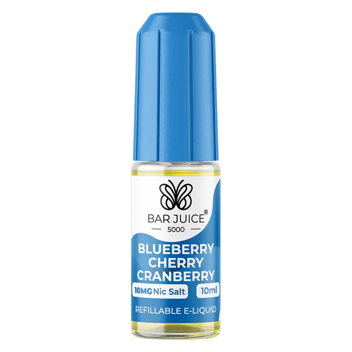 Bar Juice 5000 Blueberry Cherry Cranberry Nic Salt Vape juice 10ml