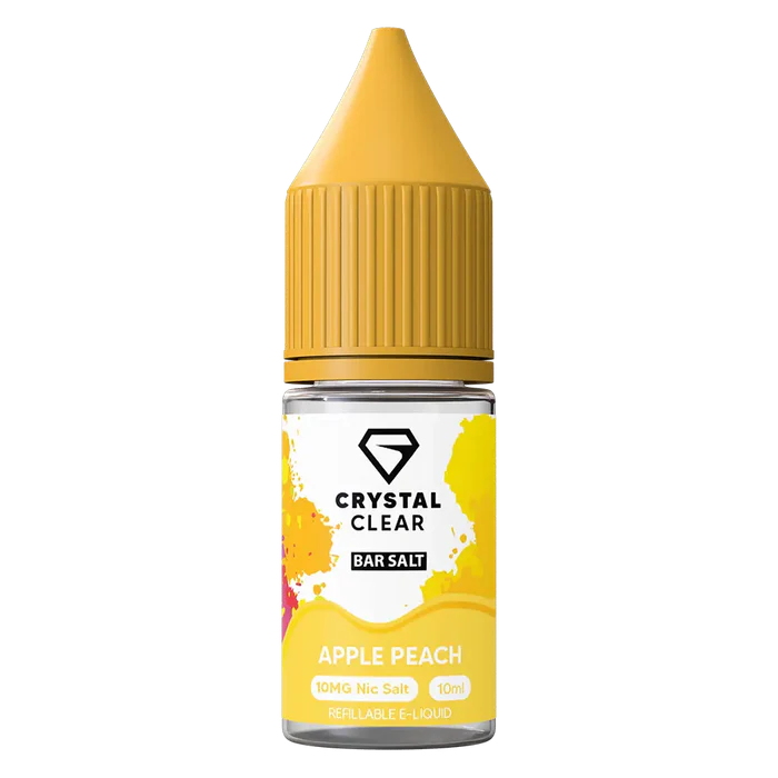 Crystal Clear Apple Peach Nic Salt Vape juice 10ml
