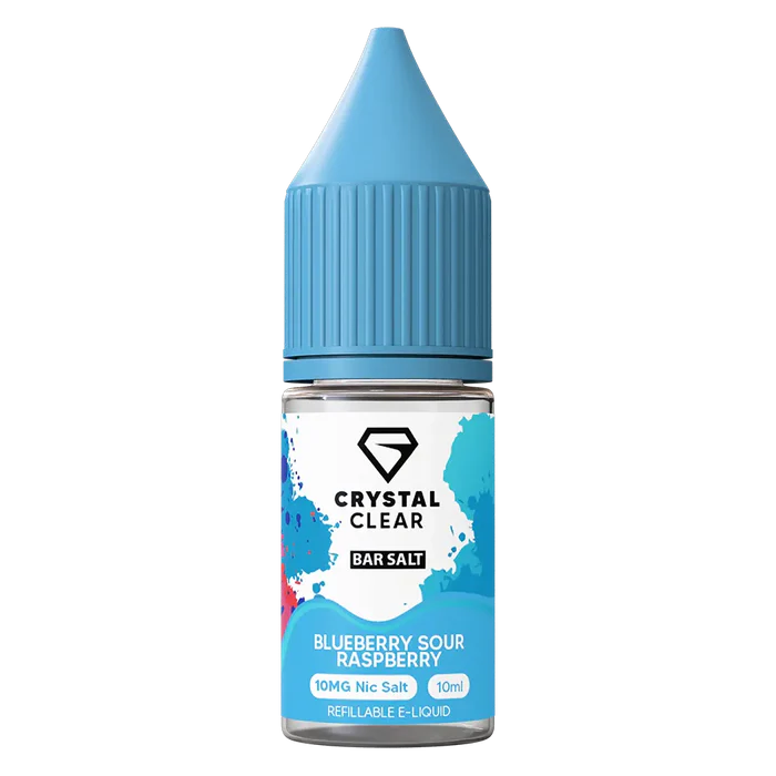 Crystal Clear Blueberry Sour Raspberry Nic Salt Vape juice 10ml