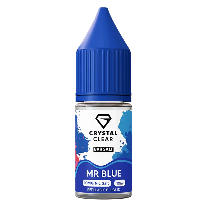 Crystal Clear Mr Blue Nic Salt Vape juice 10ml