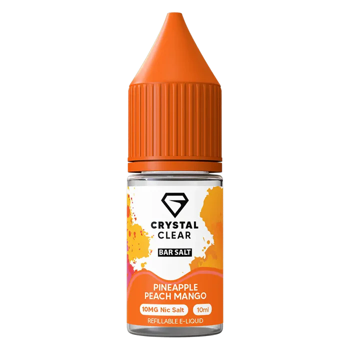 Crystal Clear Pineapple Peach Mango Nic Salt Vape juice 10ml