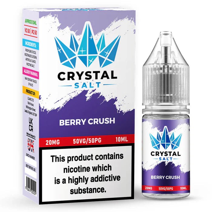 Crystal Salt Berry Crush Nic Salt Vape Juice 10ml