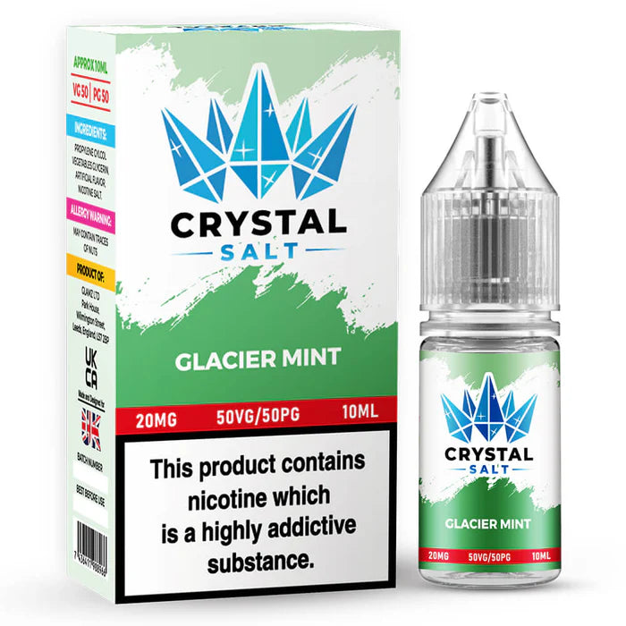 Crystal Salt Glacier Mint /Sweet Mint Nic Salt Vape Juice 10ml