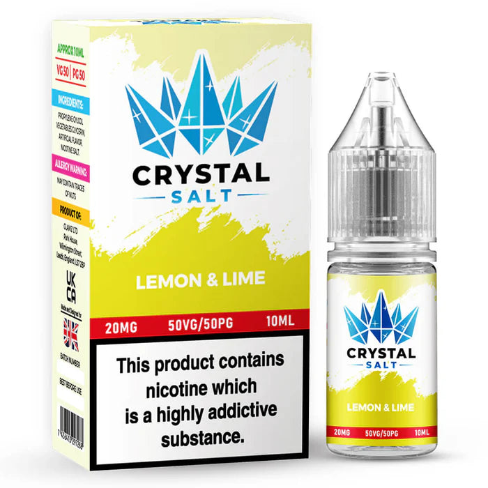 Crystal Salt Lemon and Lime Nic Salt Vape Juice 10ml
