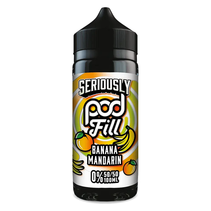 Seriously Pod Fill by Doozy Vape Banana Mandarin 100ml Shortfill Eliquid