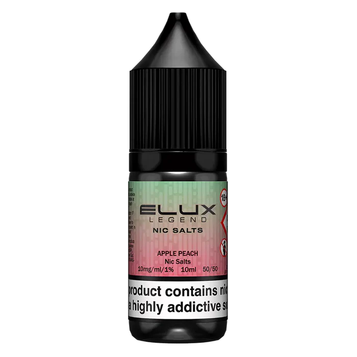 Apple Peach Elux Legend Nic Salt Vape Juice