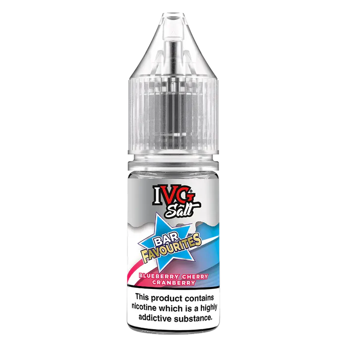 IVG Bar Favourites Blueberry Cherry Cranberry Nic Salt Vape Juice