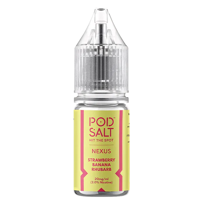 Pod Salt Nexus Strawberry Banana Rhubarb Nic Salt Vape Juice