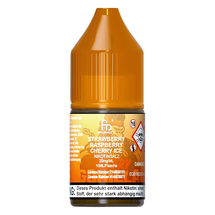 R And M Tornado 7000 Strawberry Raspberry Cherry Ice Nic Salt Vape Juice