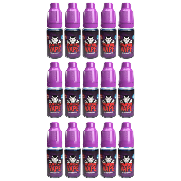Vampire Vape E-Liquid Heisenberg 0mg 10ml - Pack of 15 Clearance