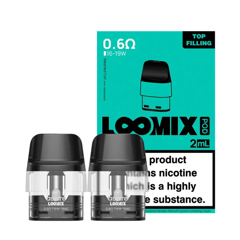 0.6 ohm ASPIRE LOOMIX PODS - Vapour Deal