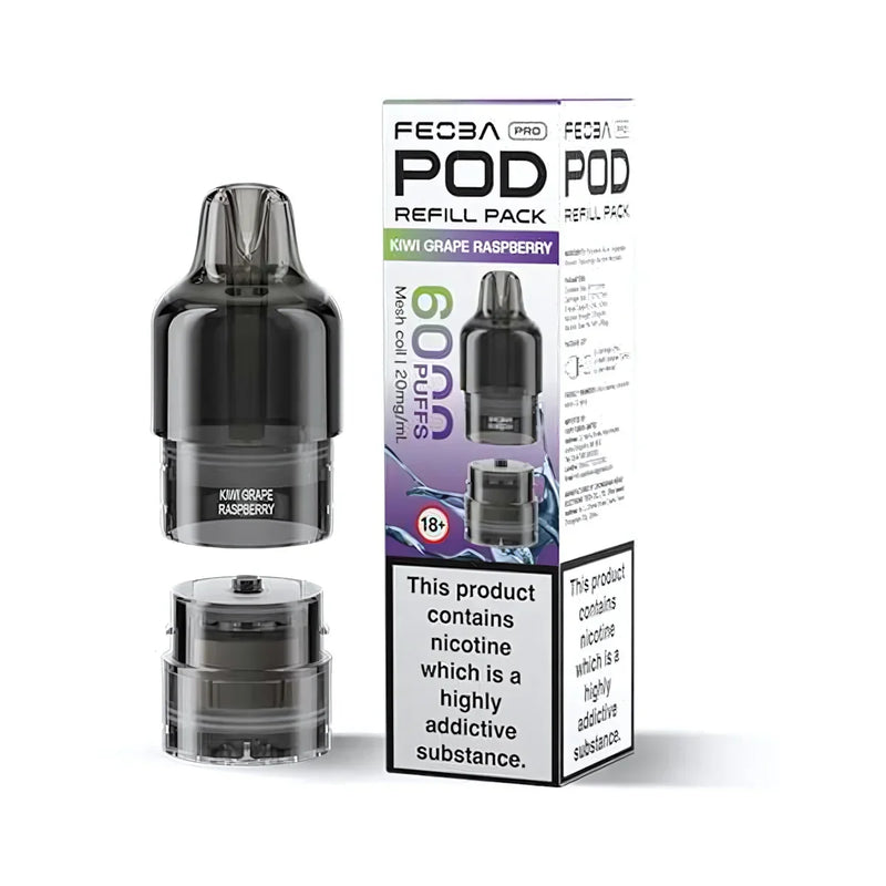 Kiwi grape raspberry FEOBA Bar Pro 6000 Prefilled Pods