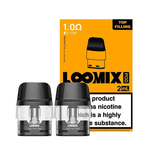 1.0 ohm ASPIRE LOOMIX PODS - Vapour Deal