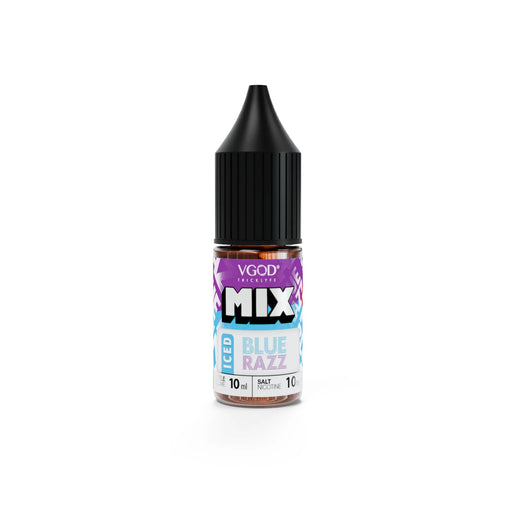 10mg Vgod Iced Blue Razz Nic Salt Vape Juice 10ml