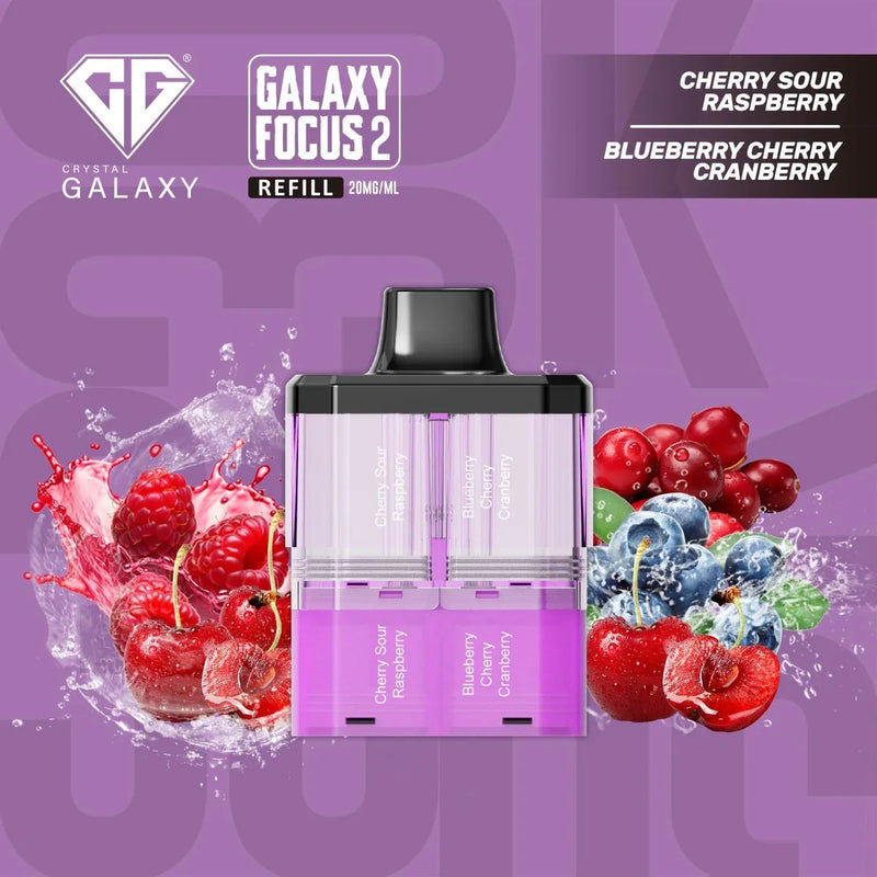 Crystal Galaxy Focus 2 30K Refill Pods - Prefilled & Ready to Use - Starting From £6.70