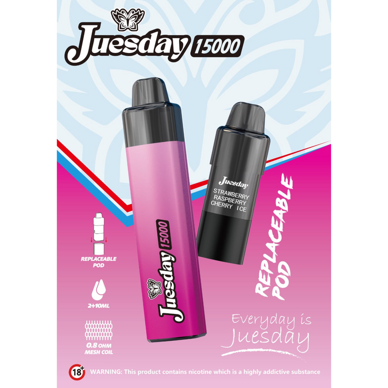 Juesday 15000 Refill/Replacement Pod - Starting From £4.49
