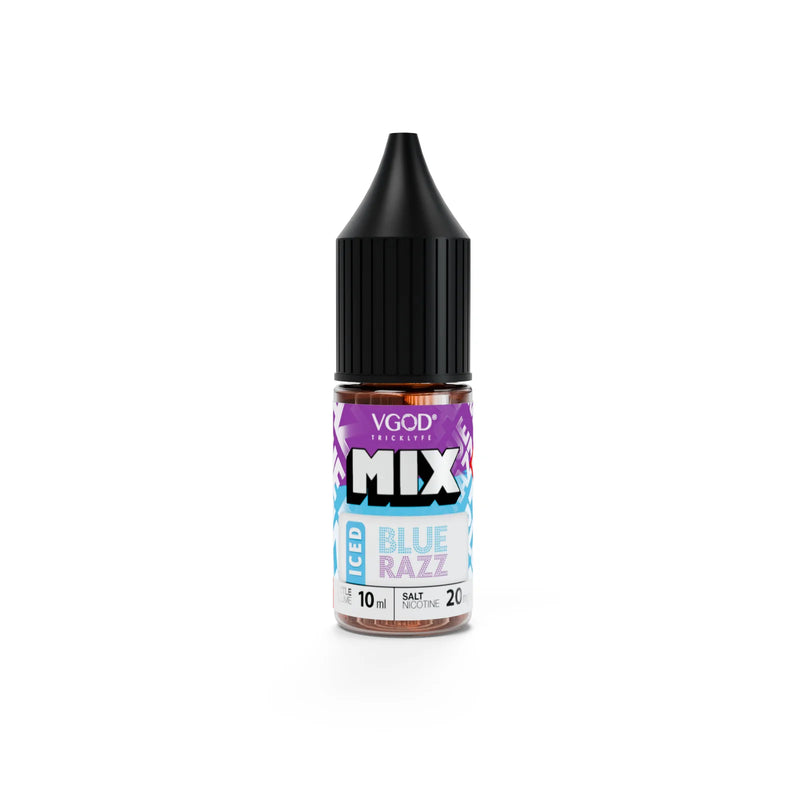 20mg Vgod Iced Blue Razz Nic Salt Vape Juice 10ml