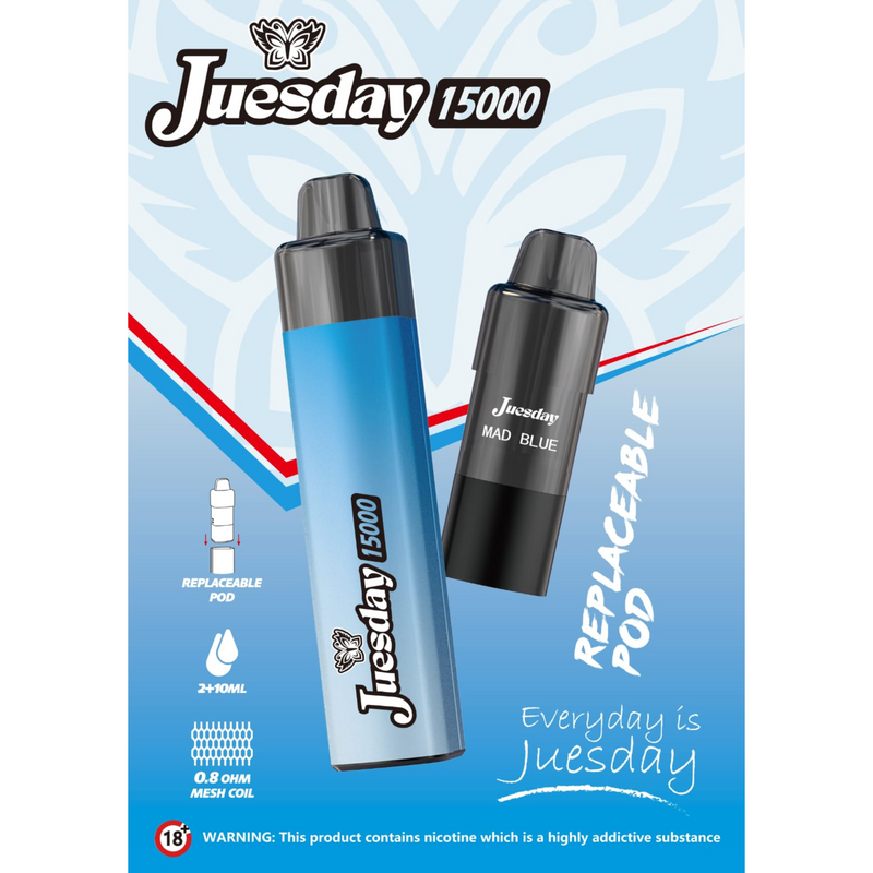 Juesday 15000 Refill/Replacement Pod - Starting From £4.49