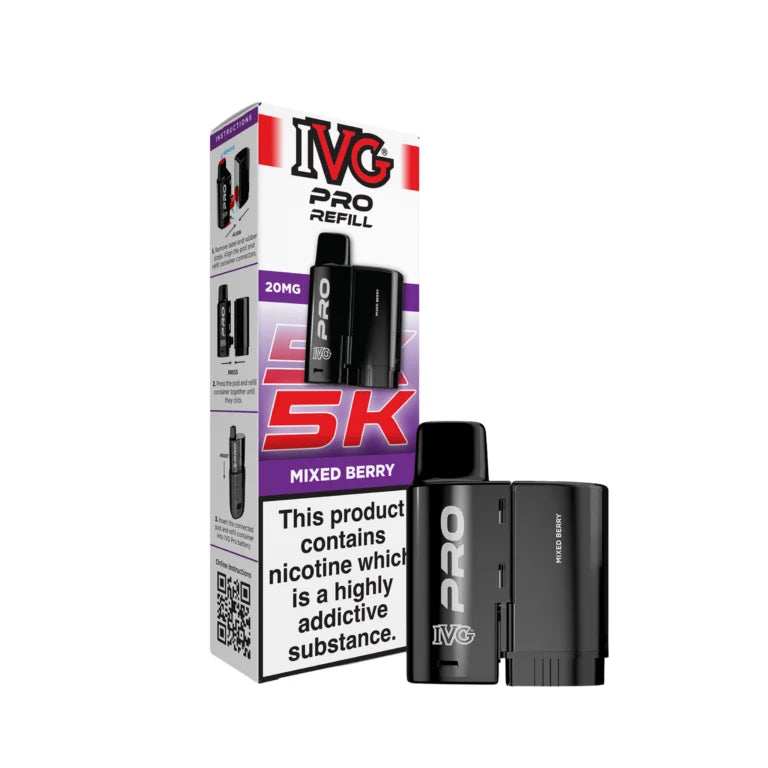 Mixed Berry IVG Pro 5K Refill Pods