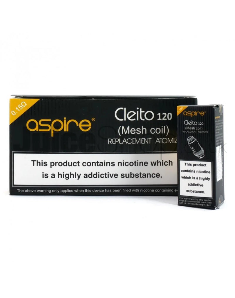 Aspire Cleito 120 Mesh Coils 0.15 Ohms, Pack of 5