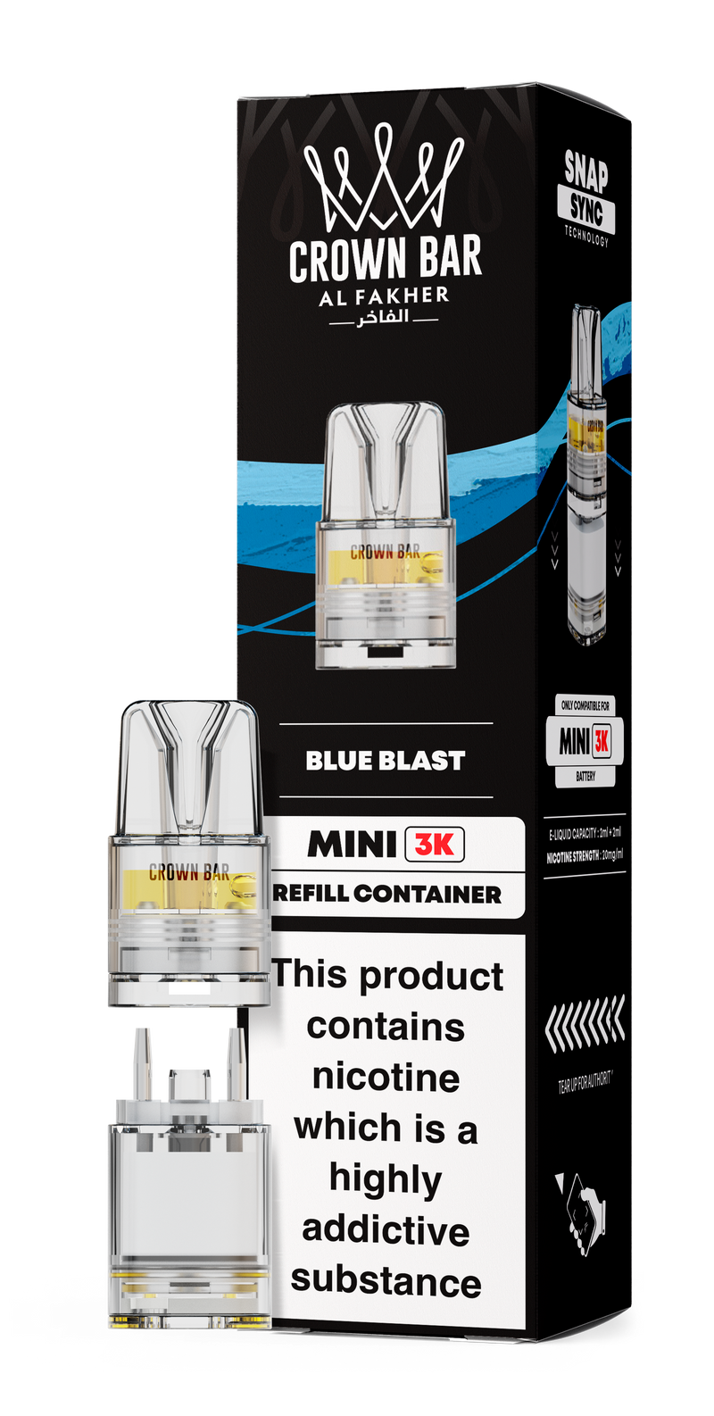 Al Fakher Crown Bar Mini 3K Refill Pods