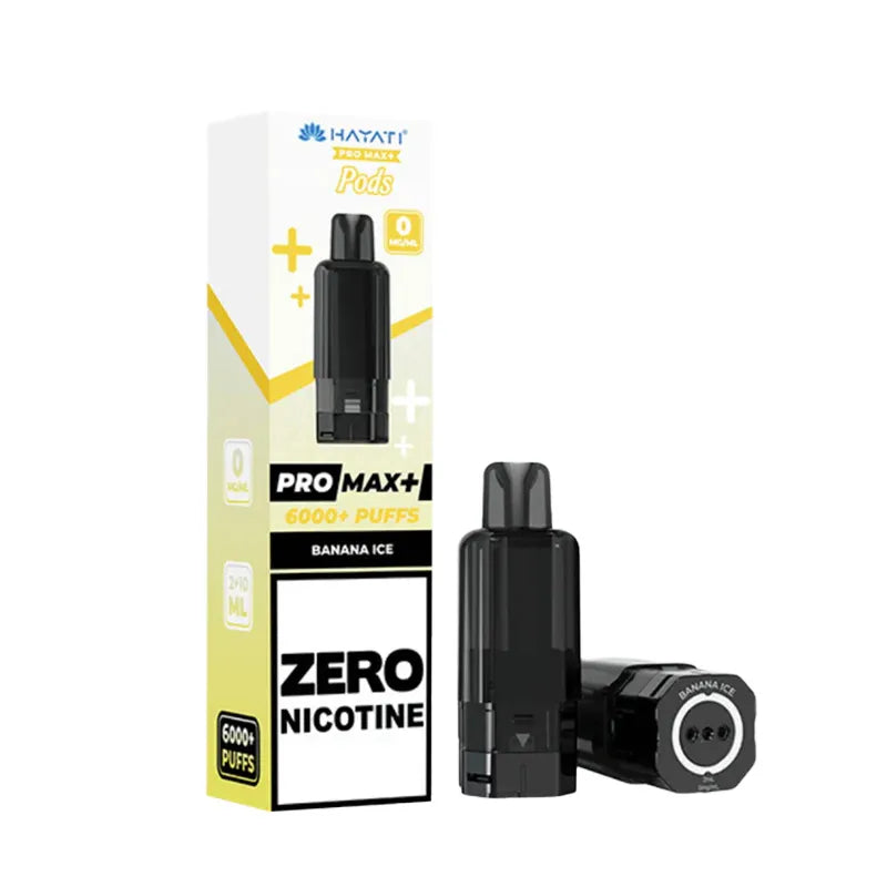 Banana Ice Hayati Pro Max Plus 6000 Zero Nicotine Pod