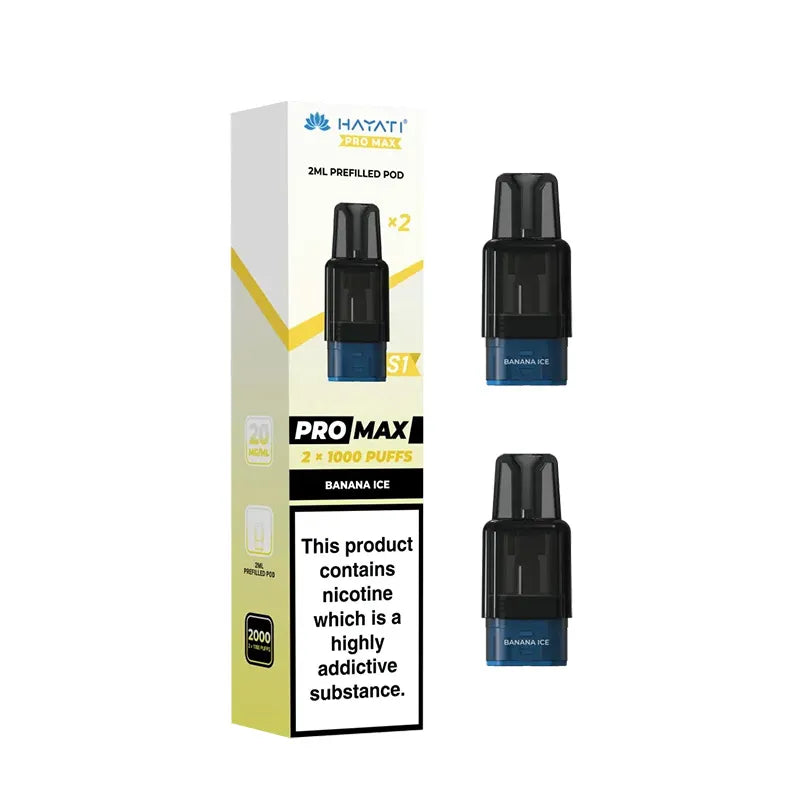 Banana Ice Hayati Pro Max S1 Prefilled Pods