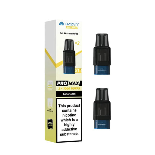 Banana Ice Hayati Pro Max S1 Prefilled Pods