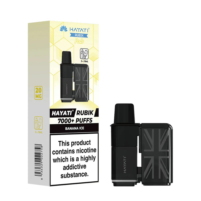 Banana ice Hayati Rubik 7000 Prefilled Pods