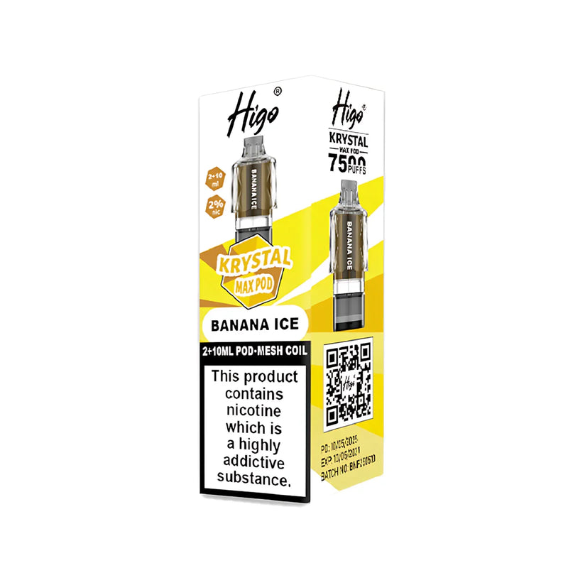Banana Ice Higo Krystal Max 7500 Prefilled Pods