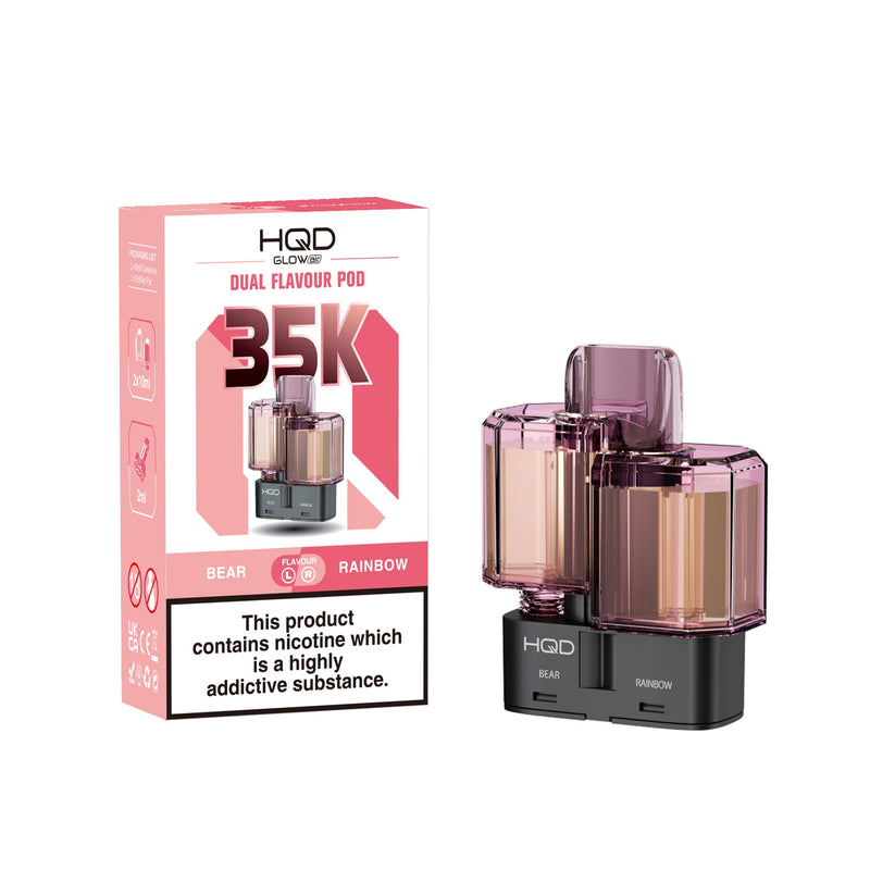HQD Glow Air 35k, 35000 Puffs Prefilled Refill Pods