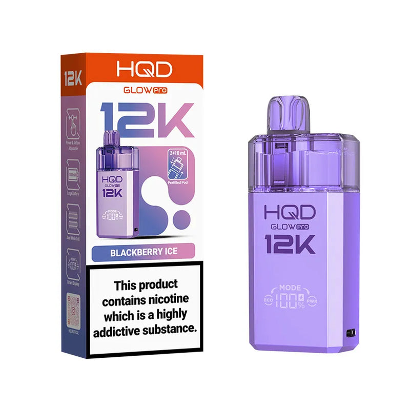 Blackberry ice HQD Glow Pro 12K Prefilled Pod Kit