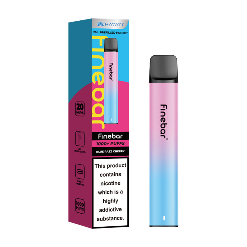 Blue Razz Cherry Hayati Finebar Prefilled Pod Kit