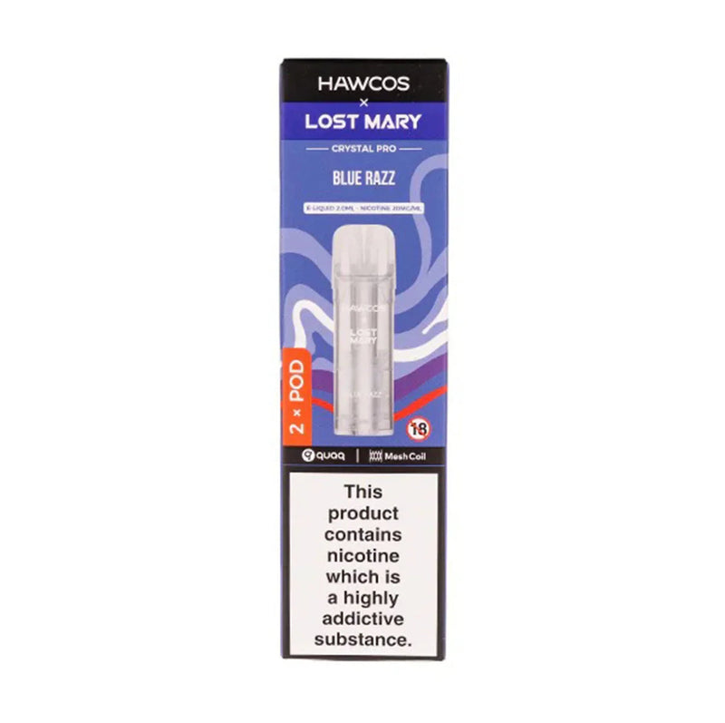 Bue Razz Hawcos x Lost Mary Crystal Pro Prefilled Pods
