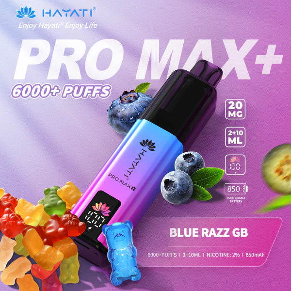 Hayati Pro Max+ 6000 Prefilled Pod Vape kit Dual Flavor