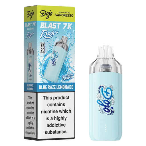 Blue Razz Lemonade Vaporesso Dojo Blast 7K Fresh Pod Kit