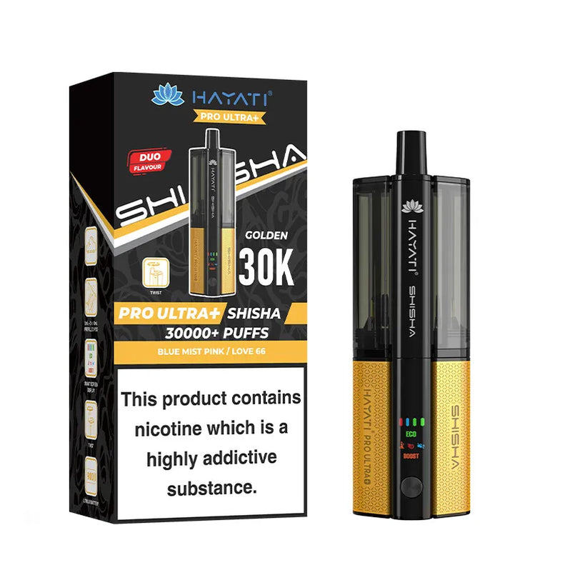 Blue Mist Pink / Love 66 Hayati Pro Ultra Plus Shisha 30K Pod Kit