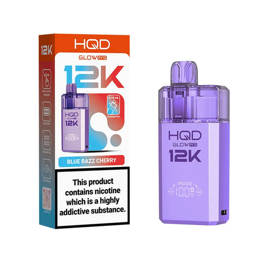 Blue razz cherry HQD Glow Pro 12K Prefilled Pod Kit