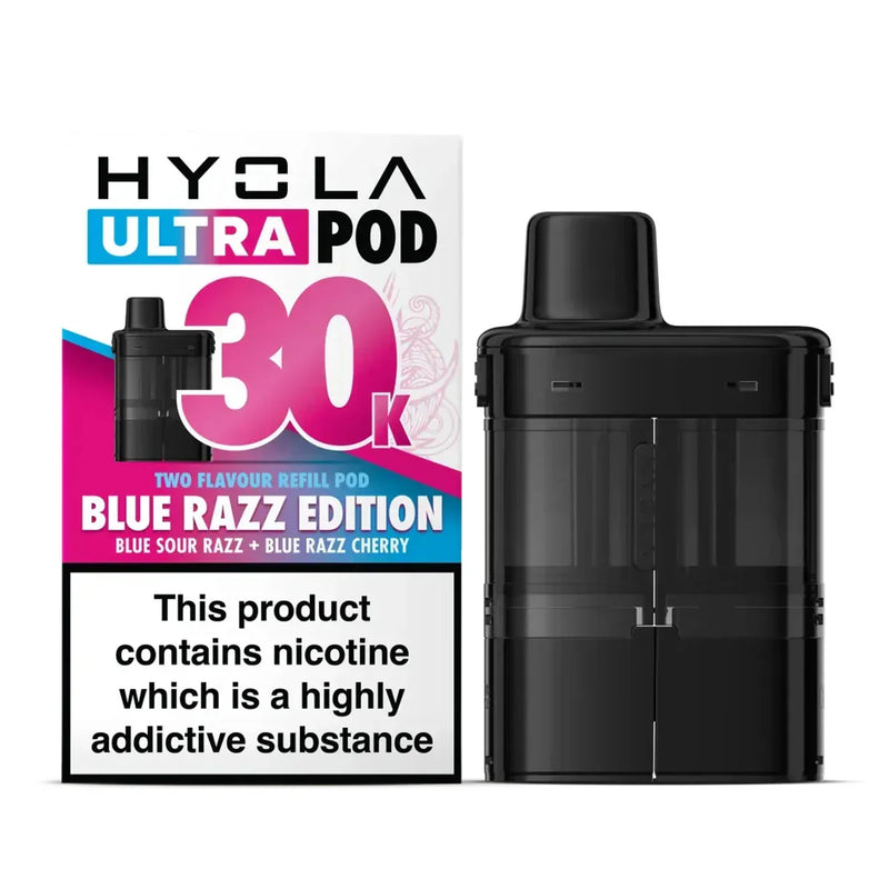 Blue Razz Edition Hyola Ultra 30K Prefilled Pods