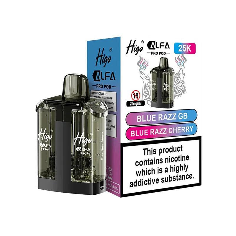 Blue Razz GB / Blue Razz Cherry Higo Alfa Pro 25K Pods
