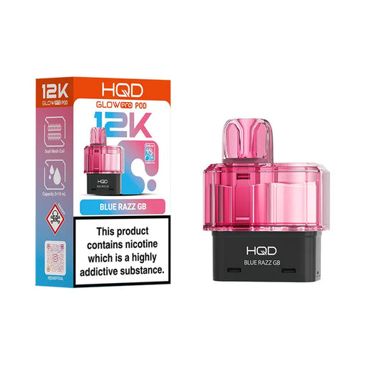 Blue razz gb HQD Glow Pro 12K Prefilled Pods
