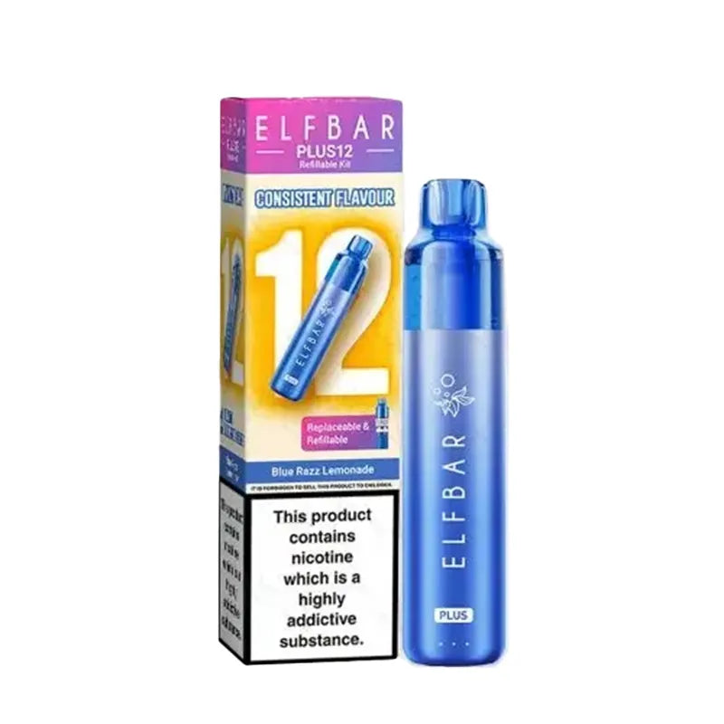 Blue Razz lemonade Elf Bar Plus 12 Prefilled Pod Kit