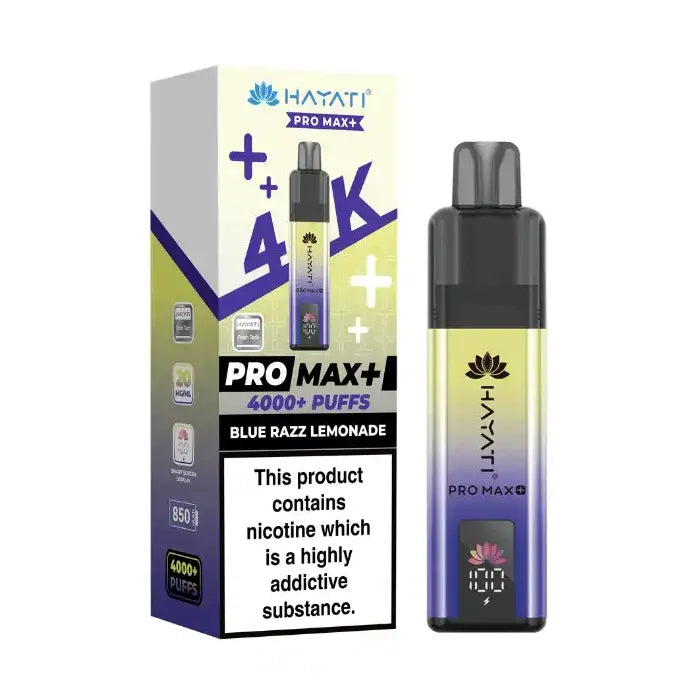 Blue Razz Lemonade Hayati Pro Max Plus 4K Prefilled Pod Kit