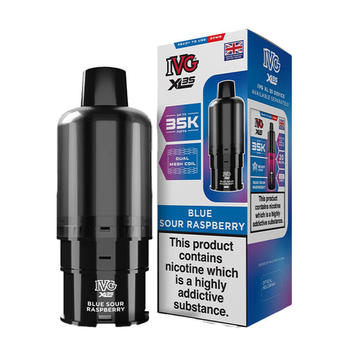 Blue Sour Raspberry IVG XL 35K Prefilled Pods