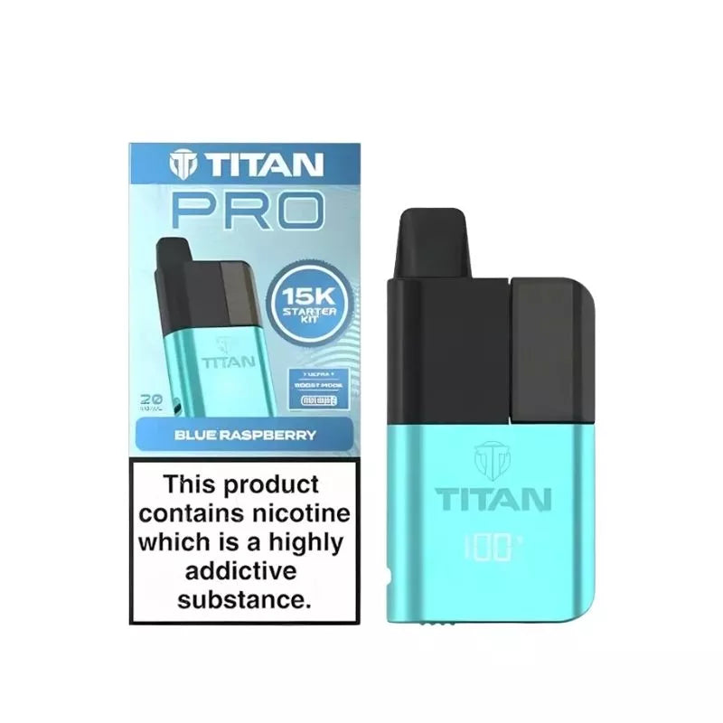 Blue raspberry Titan Pro 15K Prefilled Pod Kit