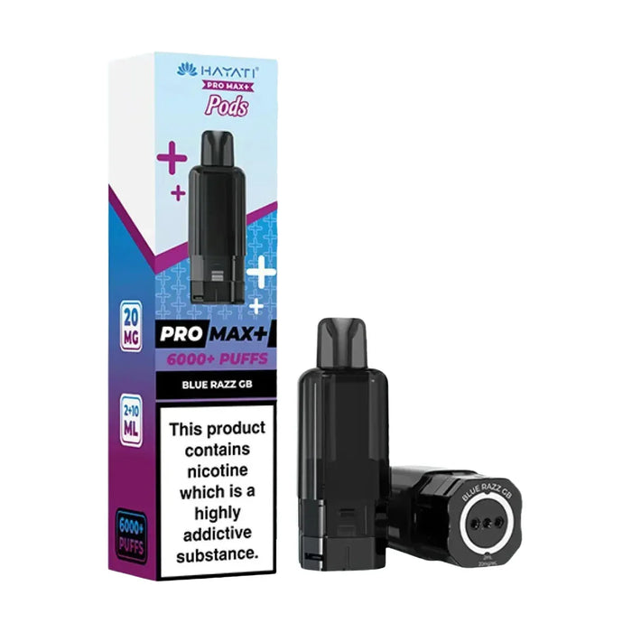 Blue razz GB Hayati Pro Max Plus 6K Replacement Pods