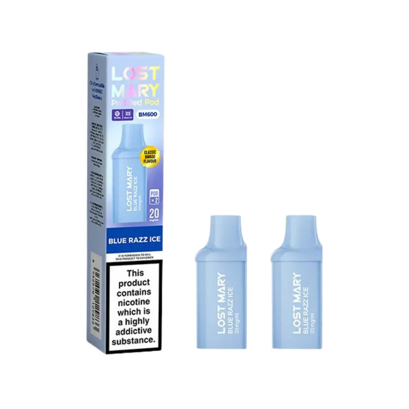 Blue razz ice Lost Mary BM600 Prefilled Pods