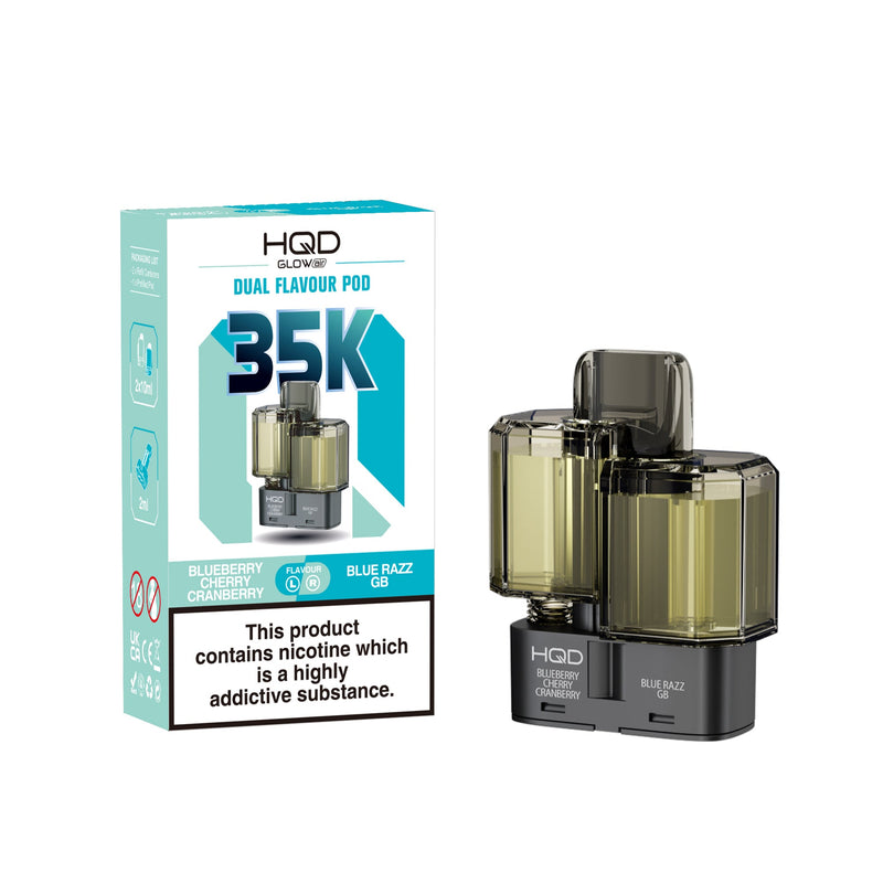 HQD Glow Air 35k, 35000 Puffs Prefilled Refill Pods