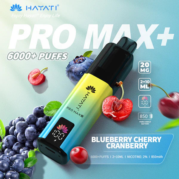 Hayati Pro Max+ 6000 Prefilled Pod Vape kit Dual Flavor